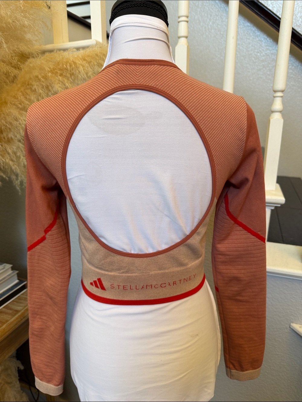 Adidas x Stella McCartney True Strength Seamless Crop Top Yoga Shirt Size Small - Picture 6 of 8